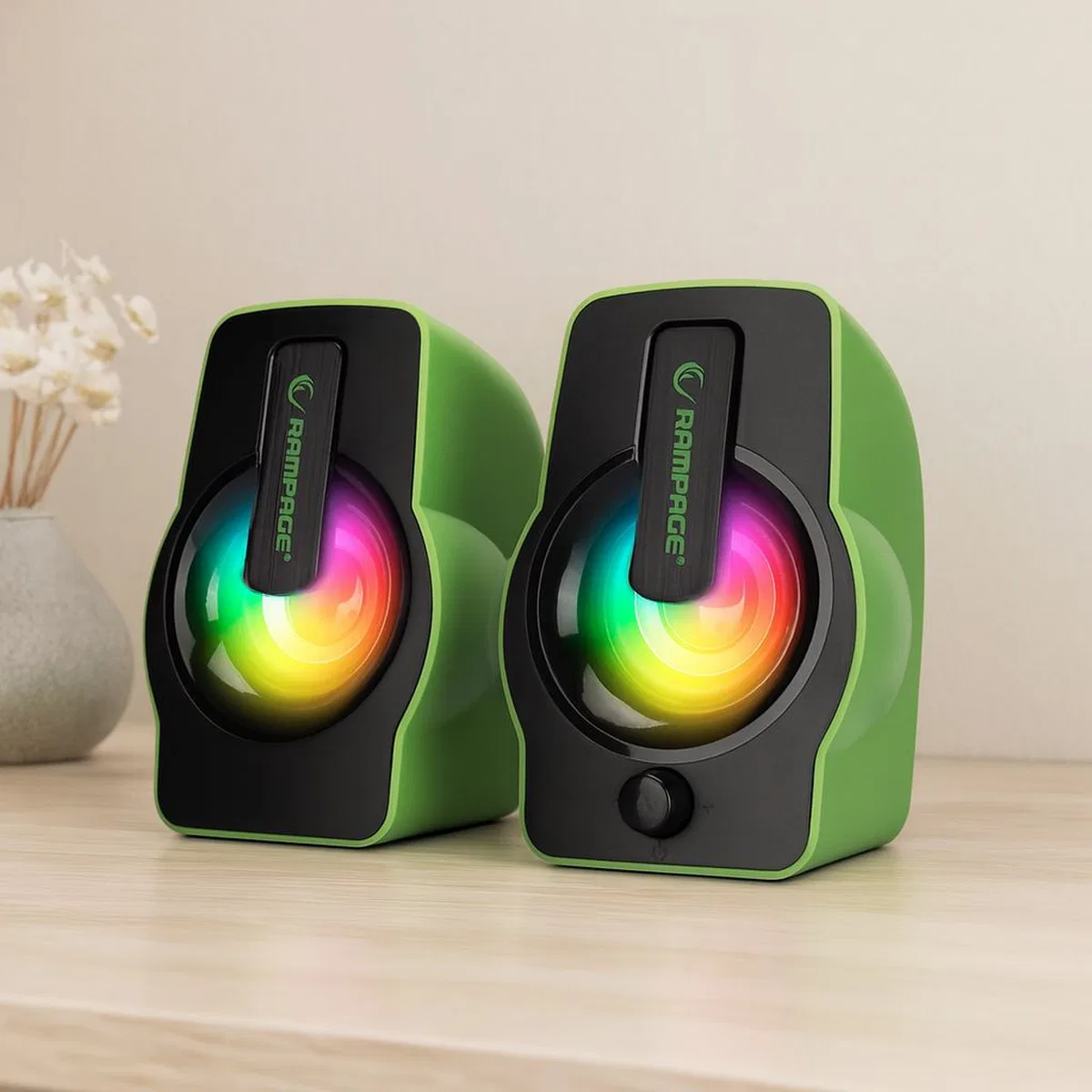 RGB Işıklı USB 2. 0 1+1 Multimedya Hoparlör Seti