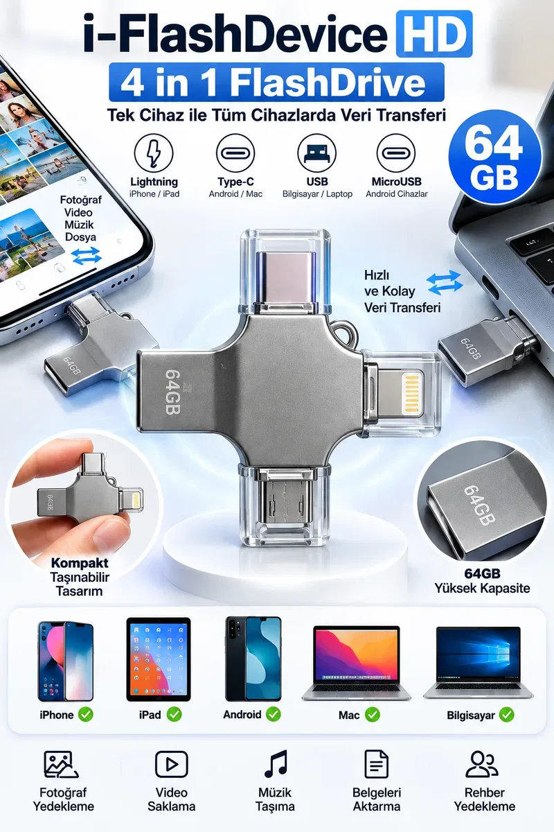 64 GB FLASH BELLEK görsel 2