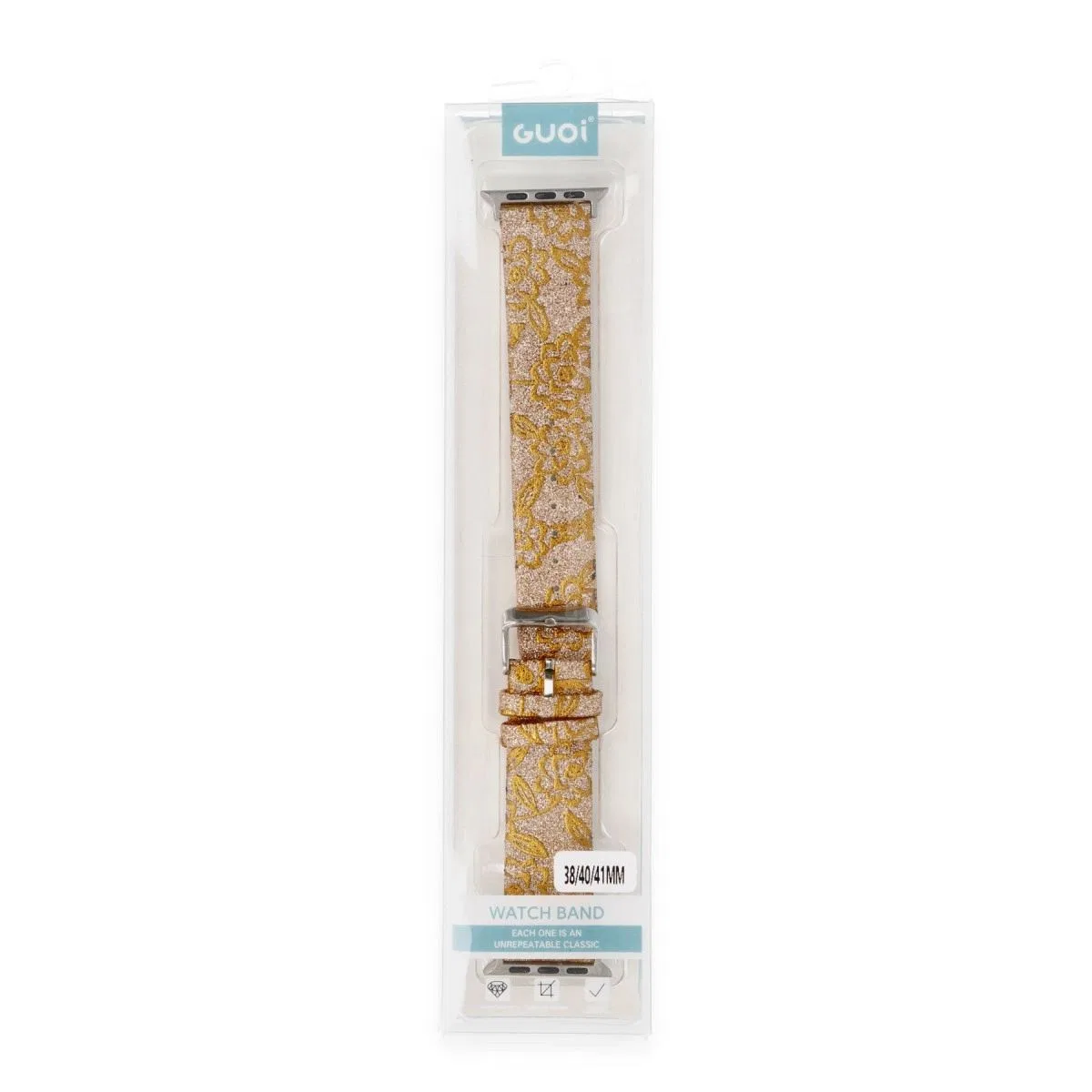 Apple Watch 38mm Creeper Desenli Kordon - Gold görsel 4
