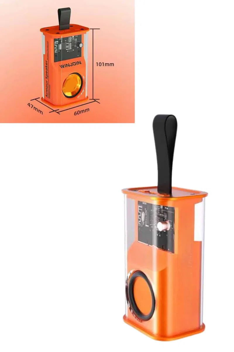 Ses Bombası Mini Işıklı Taşınabilir Bluetooth Speaker Hoparlör görsel 5