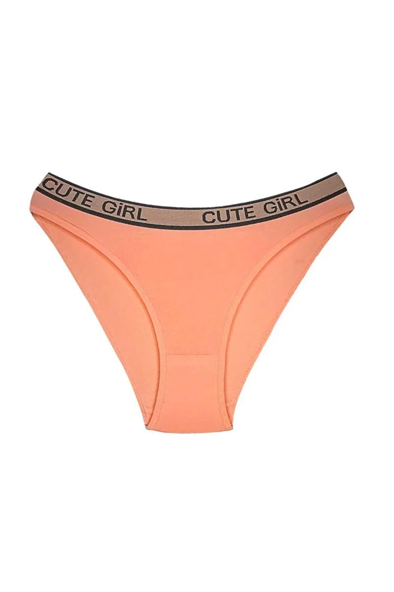 10 Adet Beli Yazılı Pamuklu Kalın Lastik Kadın Slip Külot görsel 4