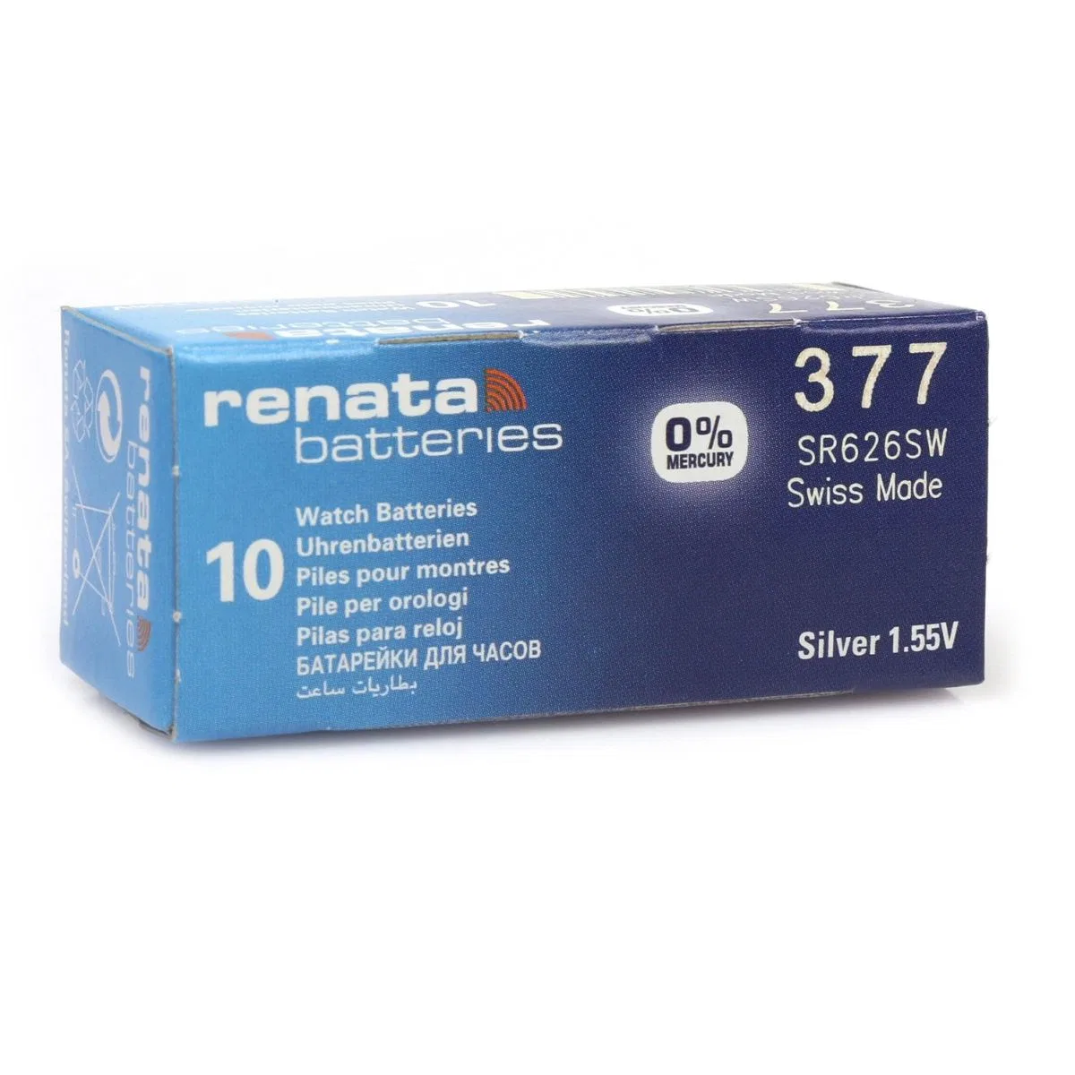 Renata 377 Sr626sw 1. 55v Alkalin Saat Pili 10 Adet