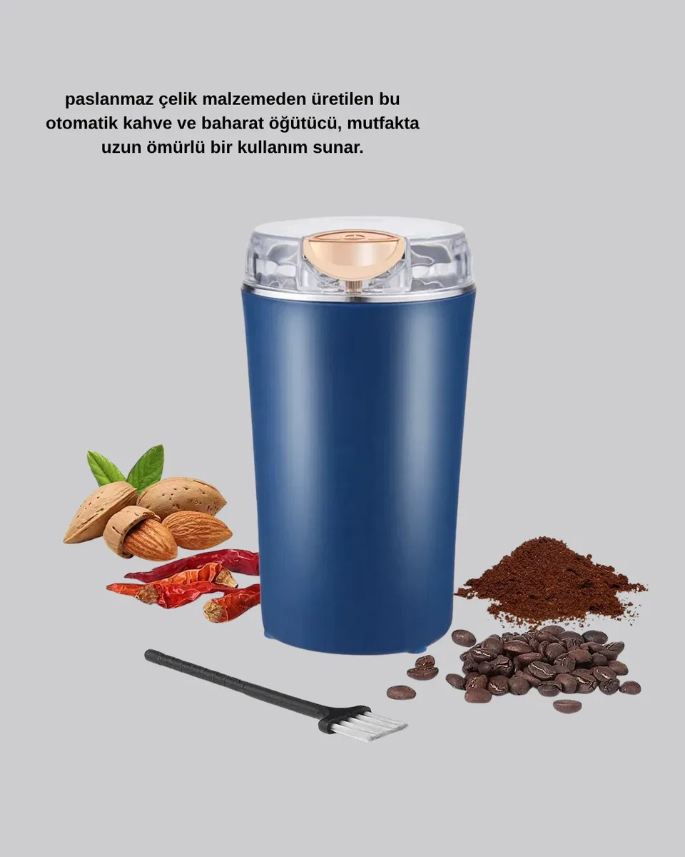 Paslanmaz Çelik Kahve ve Baharat Öğütücü – Otomatik Mekanizma görsel 4