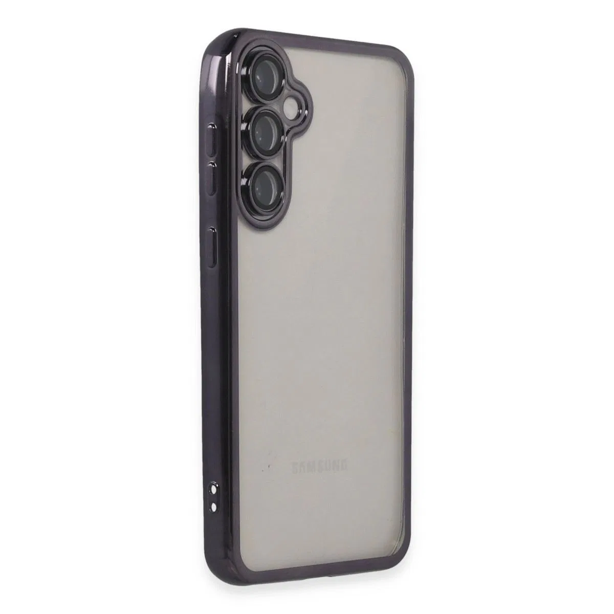 Samsung Galaxy S23 Fe Kılıf Razer Lensli Silikon - Mor görsel 2