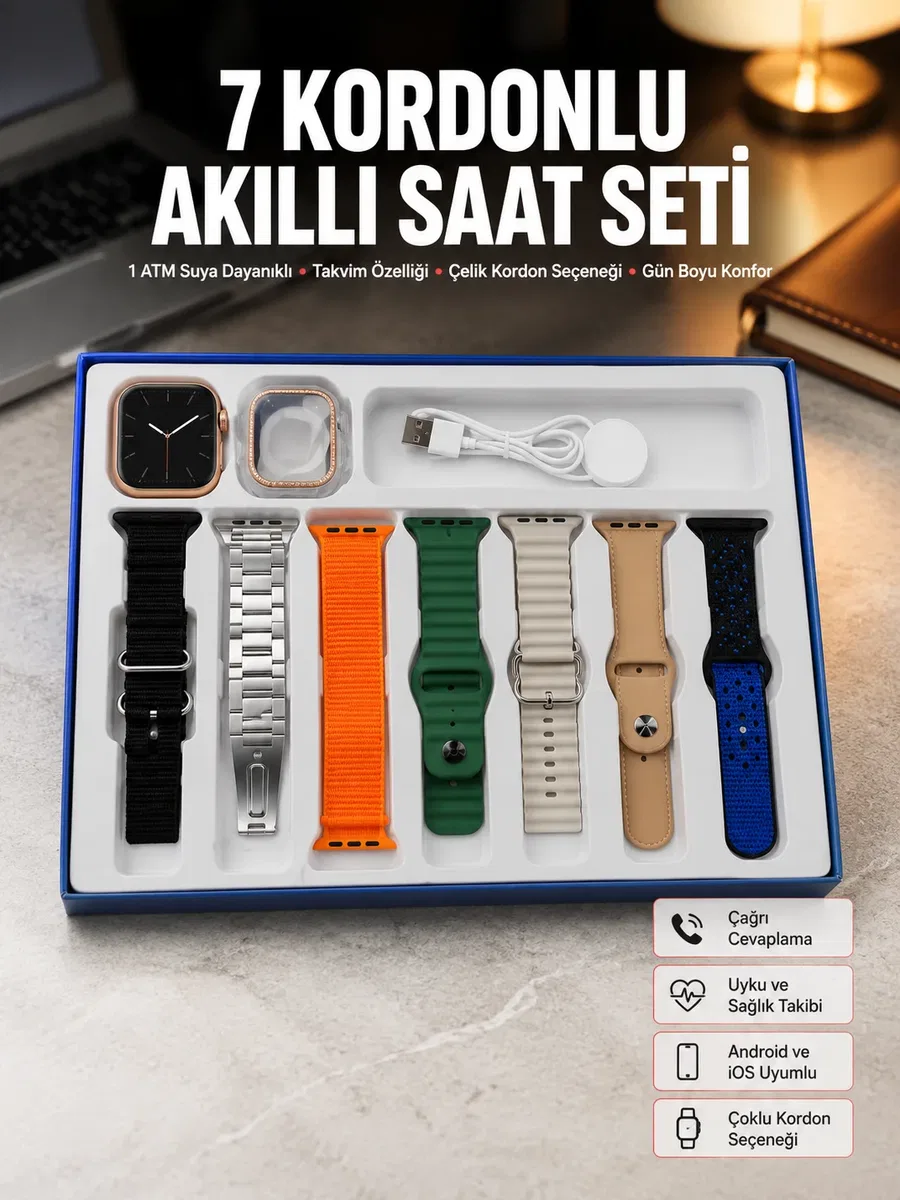 Akıllı Saat Uni Akıllı Saat Çoklu Kordon Seçeneği Çelik Kordon Plastik Kordon Yeni Nesil