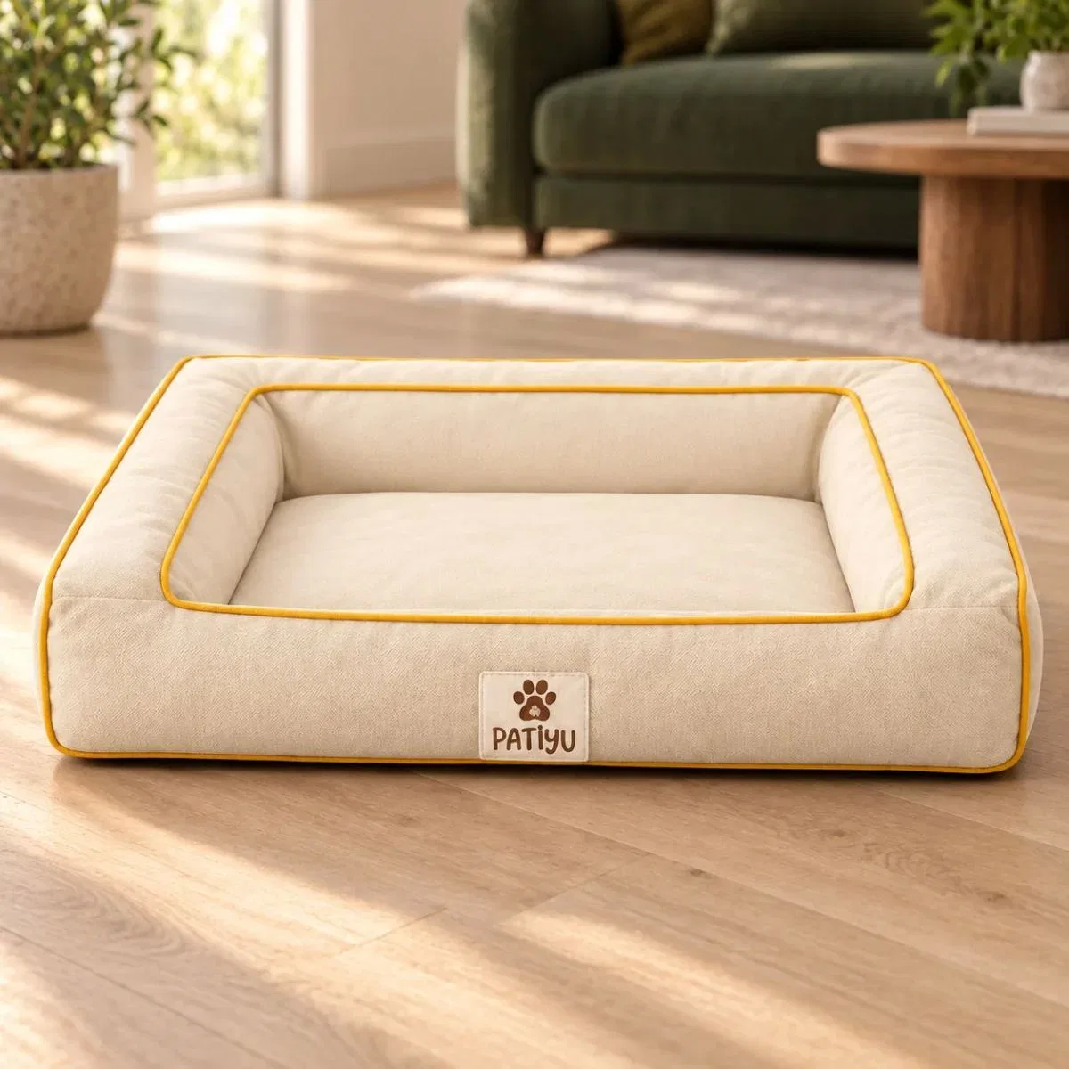 Kedi Köpek Yatağı Sofa Bed - Kiremit · Krem görsel 2