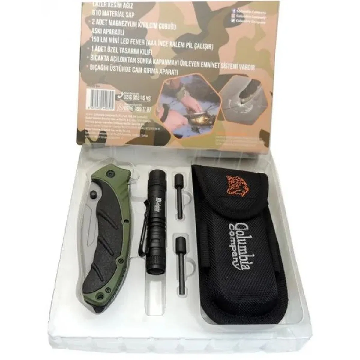 Fst-3070-b Kamp Çakısı Fenerli Grn. 21, 5 Cm Manuel, Kemerlikli görsel 2