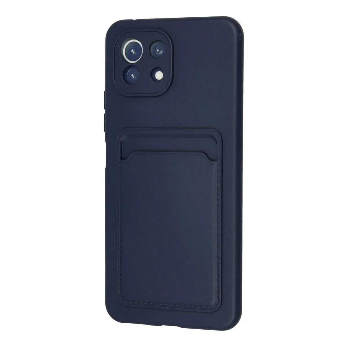 Xiaomi Mi 11 Kılıf Kelvin Kartvizitli Silikon - Lacivert görsel 3