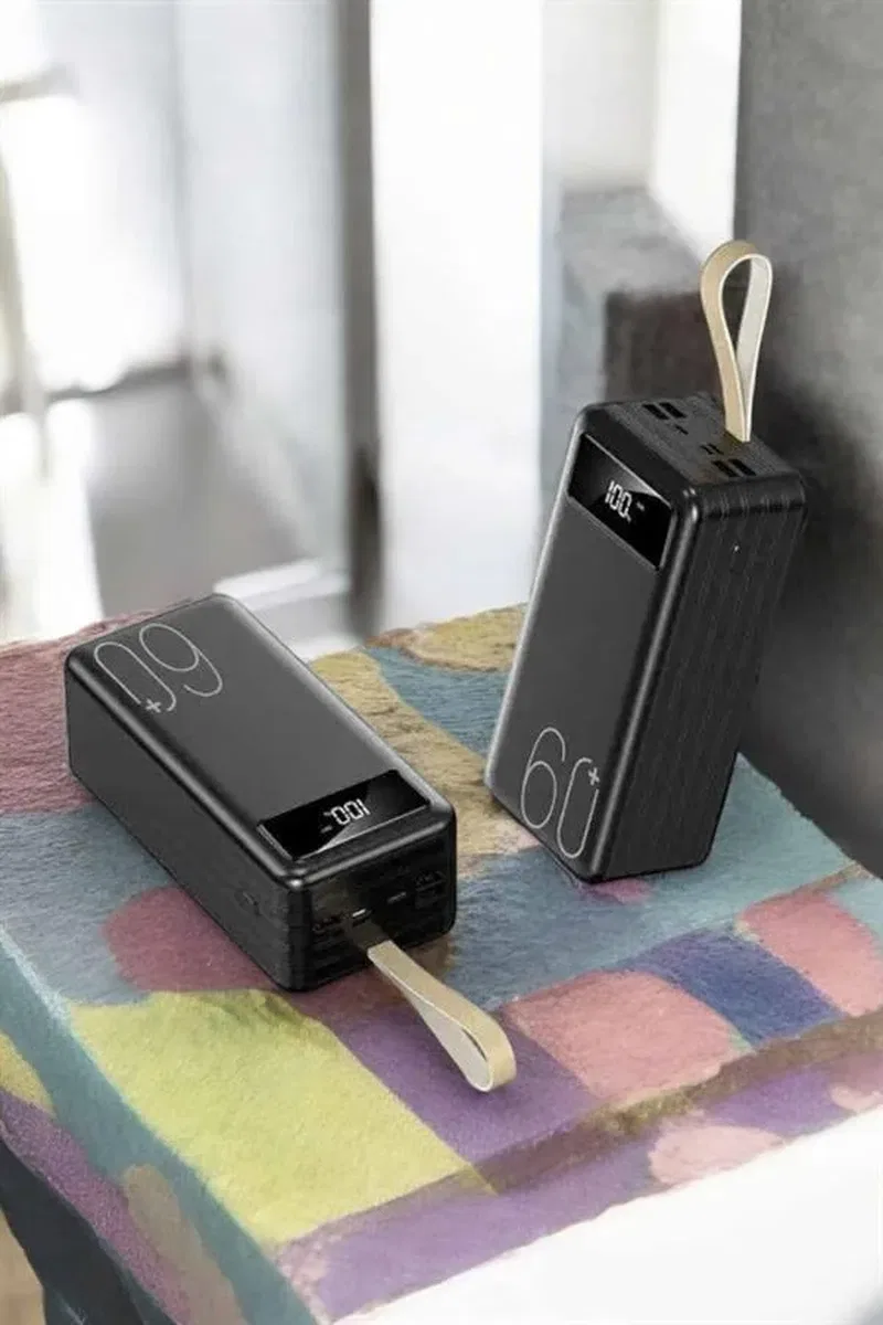 Powerbank 60. 000 MAH 4 Portlu Uzun Şarj Süreli Dijital Göstergeli görsel 4