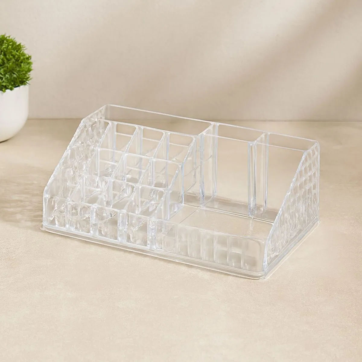 Mika Kristal 16 Bölmeli Makyaj Organizer 12. 5x22x7. 7 cm