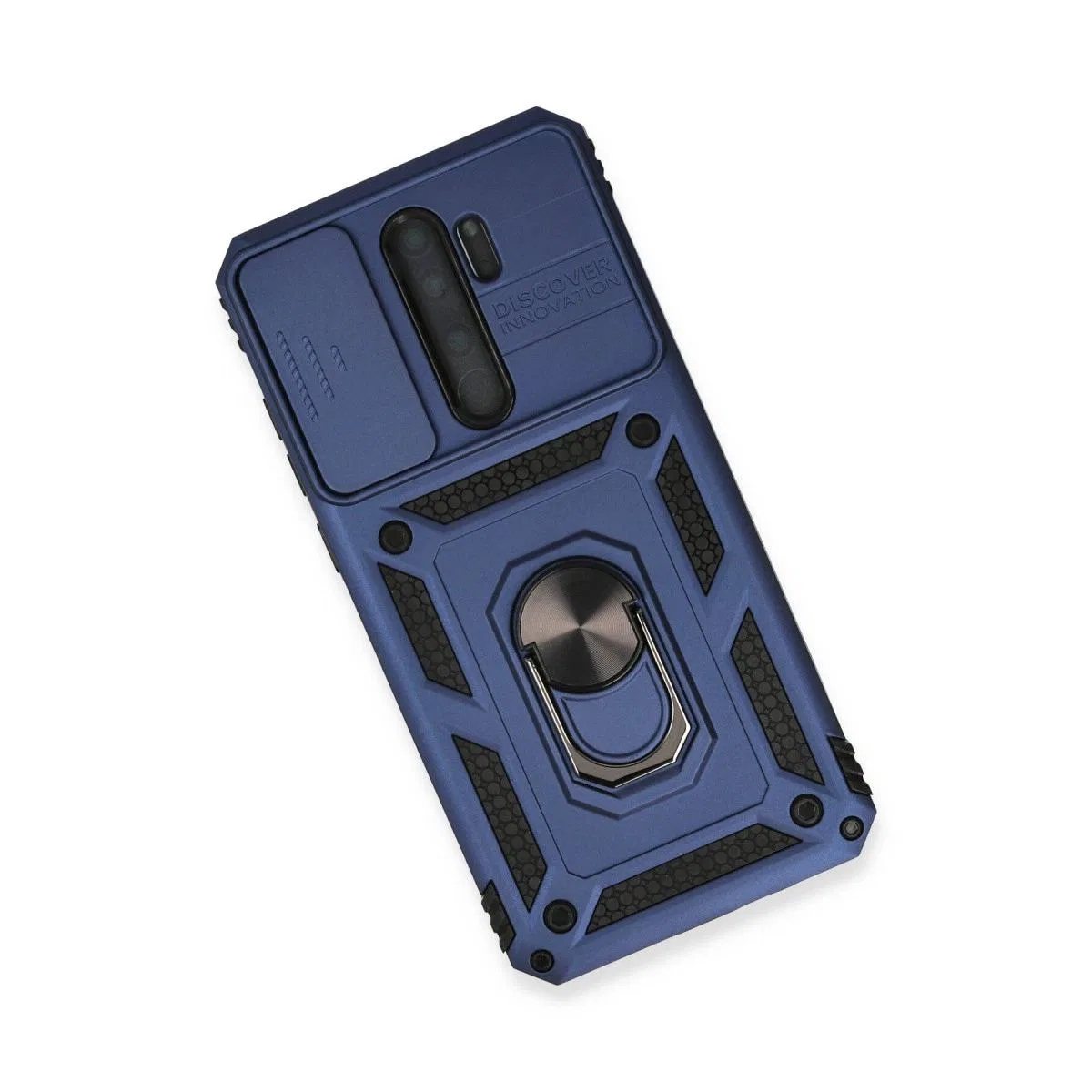 Xiaomi Redmi Note 8 Pro Kılıf Pars Lens Yüzüklü Silikon - Lacivert görsel 3