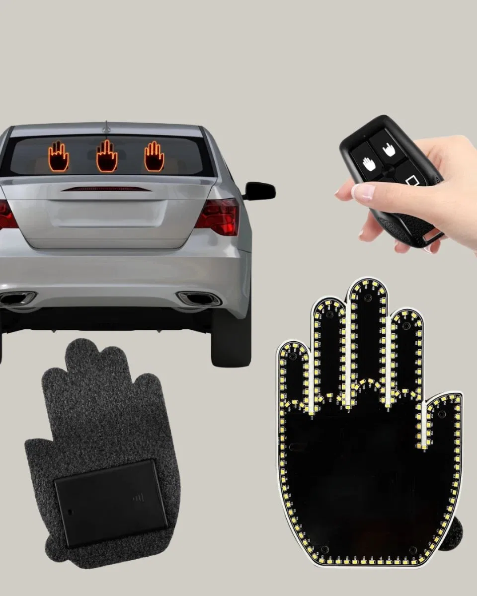 A Kalite Uzaktan Kumandalı Led Park Uyarı Işığı El Figürlü Model görsel 5