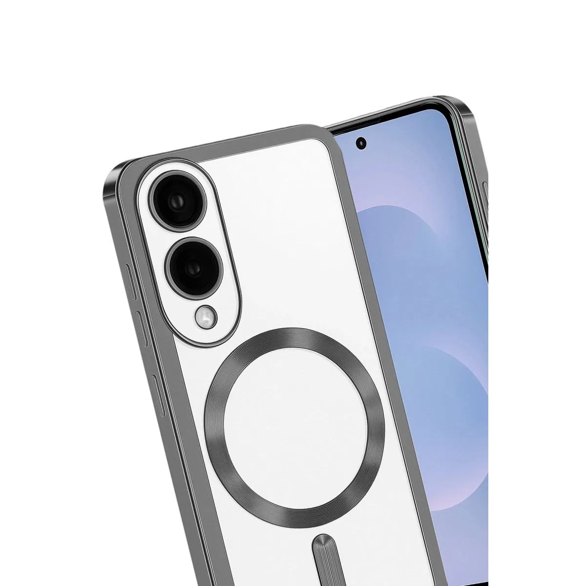 Samsung Galaxy S25 Edge Kross Magneticsafe Kapak - Titan Gri görsel 3