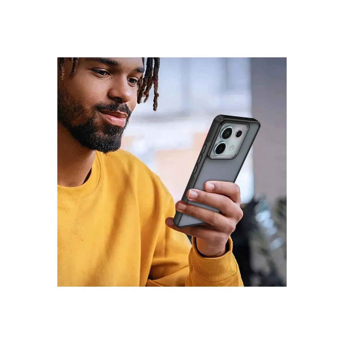 Xiaomi Redmi Note 13 Pro 5g Kılıf Elegant Kapak - Siyah görsel 3