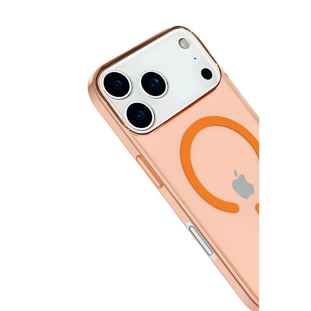 Apple İphone 17 Pro Max Kılıf Pc Real Magsafe Kapak - Turuncu görsel 3
