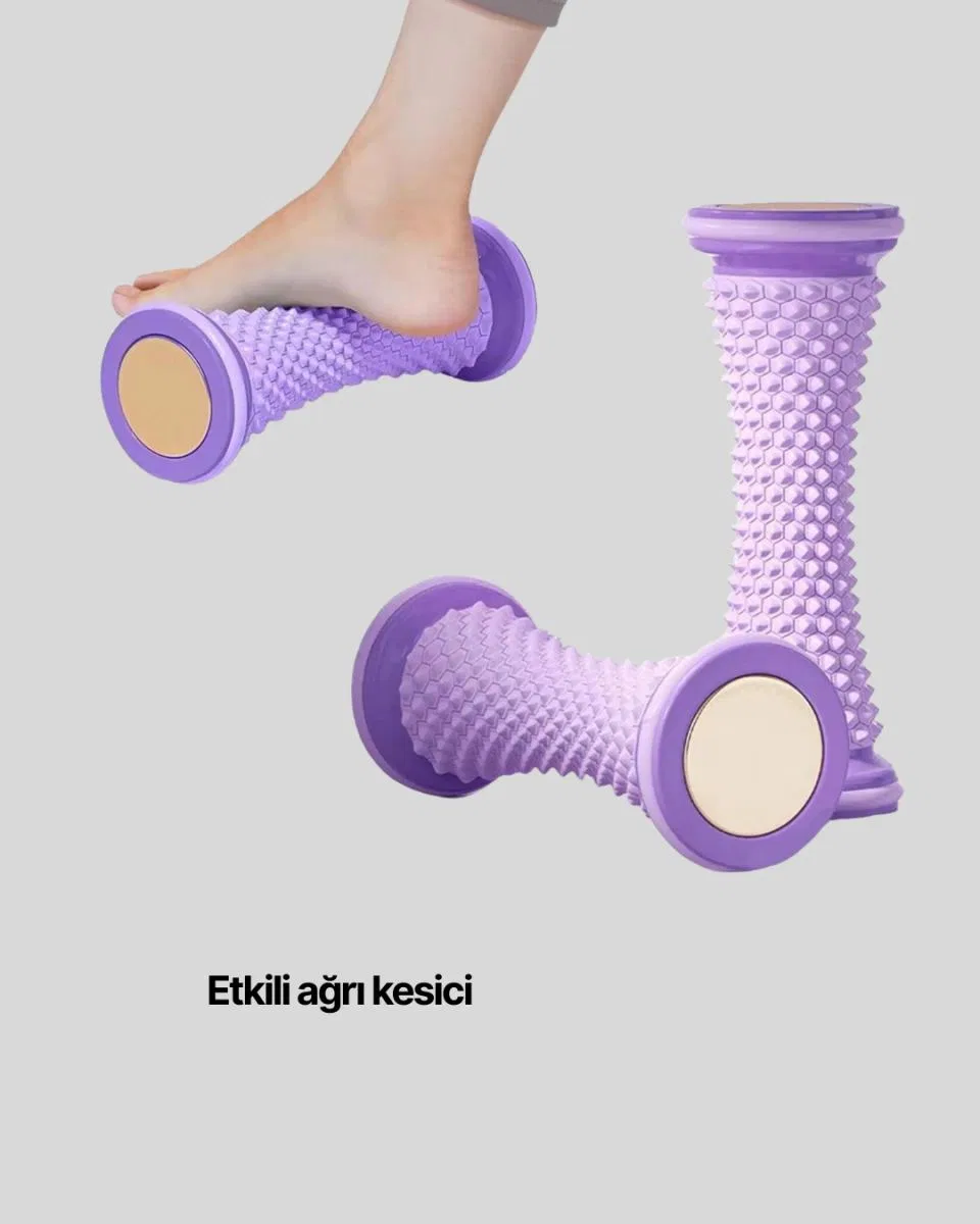 Ayak Masaj Rulosu Akupresur Silindir Kas Gevşetici Taşınabilir görsel 4