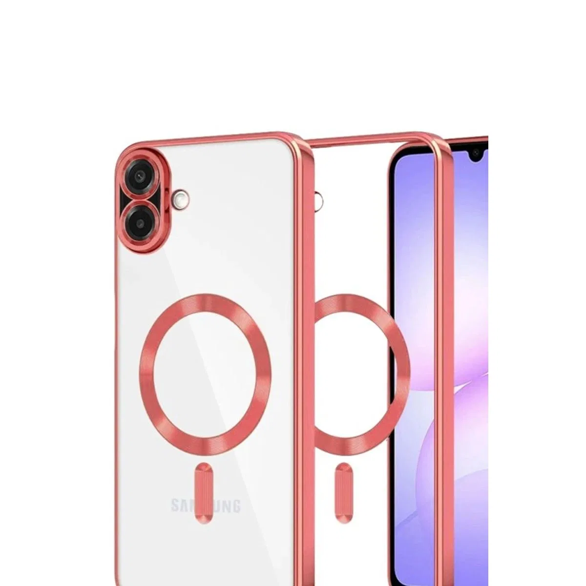 Samsung Galaxy A07 4g Kross Magneticsafe Kapak - Kırmızı görsel 2