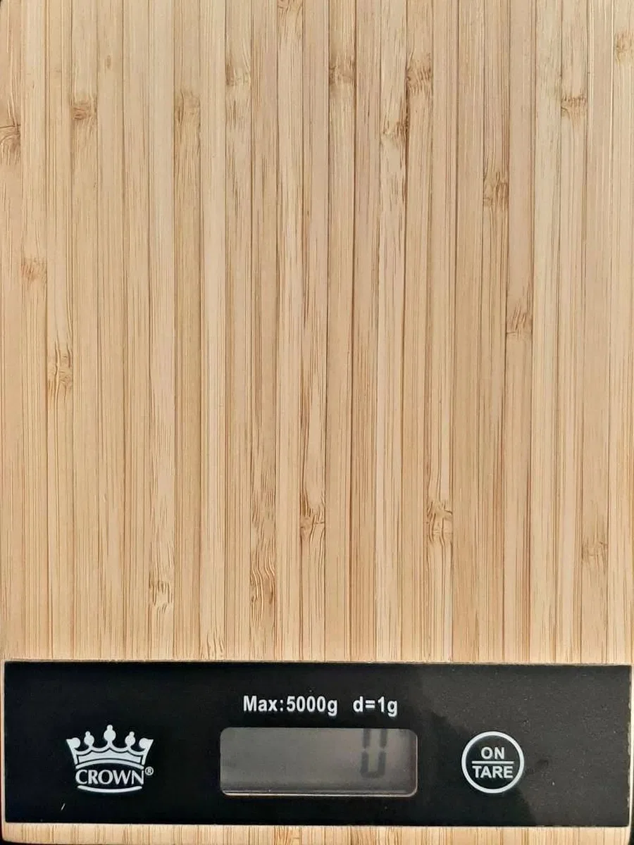 Dijital Lcd Mutfak Tartısı Terazisi 5kg Bambu Desenli görsel 2