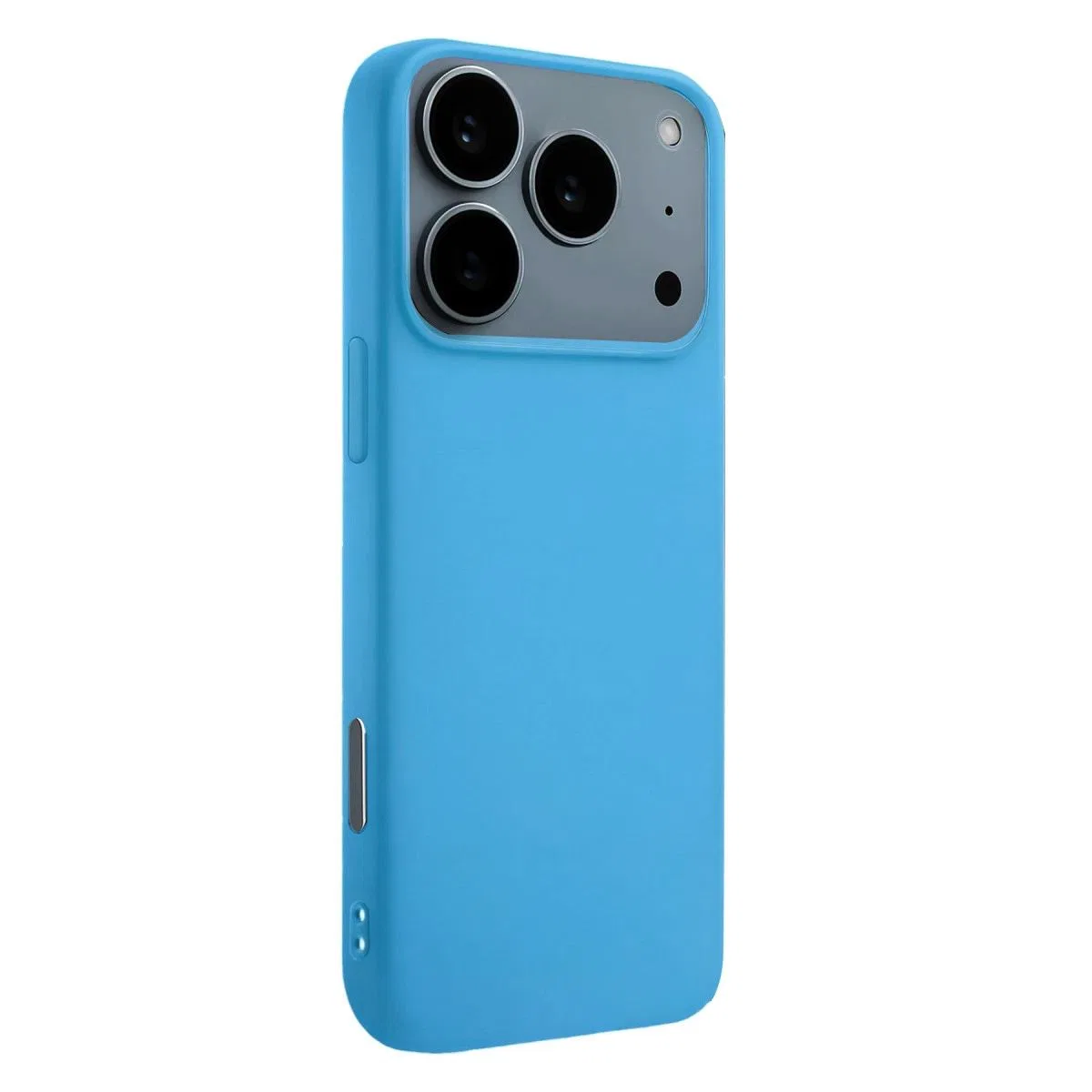 Apple İphone 17 Pro Nano İçi Kadife Silikon - Mavi görsel 2