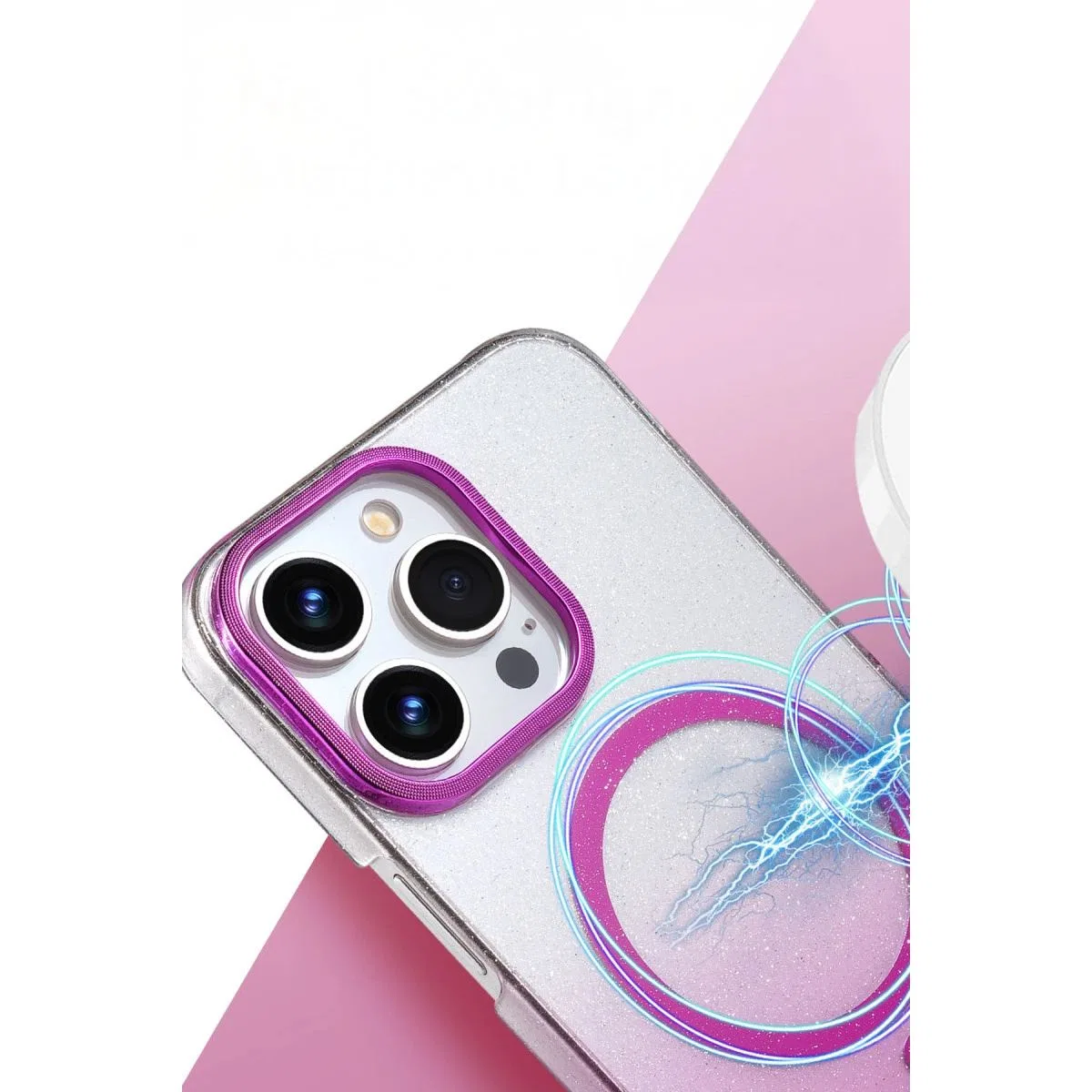 Apple İphone 15 Pro Max Glossy Magsafe Kapak - Çöl Titanyum görsel 2