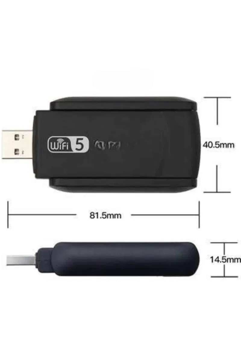 Wifi Alıcı Dual Band Usb 3. 0 Adaptör Kablosuz Windows 7/8/10/11 görsel 5