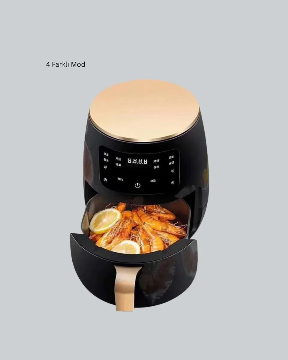 2400W Güçlü Airfryer 6L Yağsız Sağlıklı Pişirici LCD Dokunmatik görsel 4