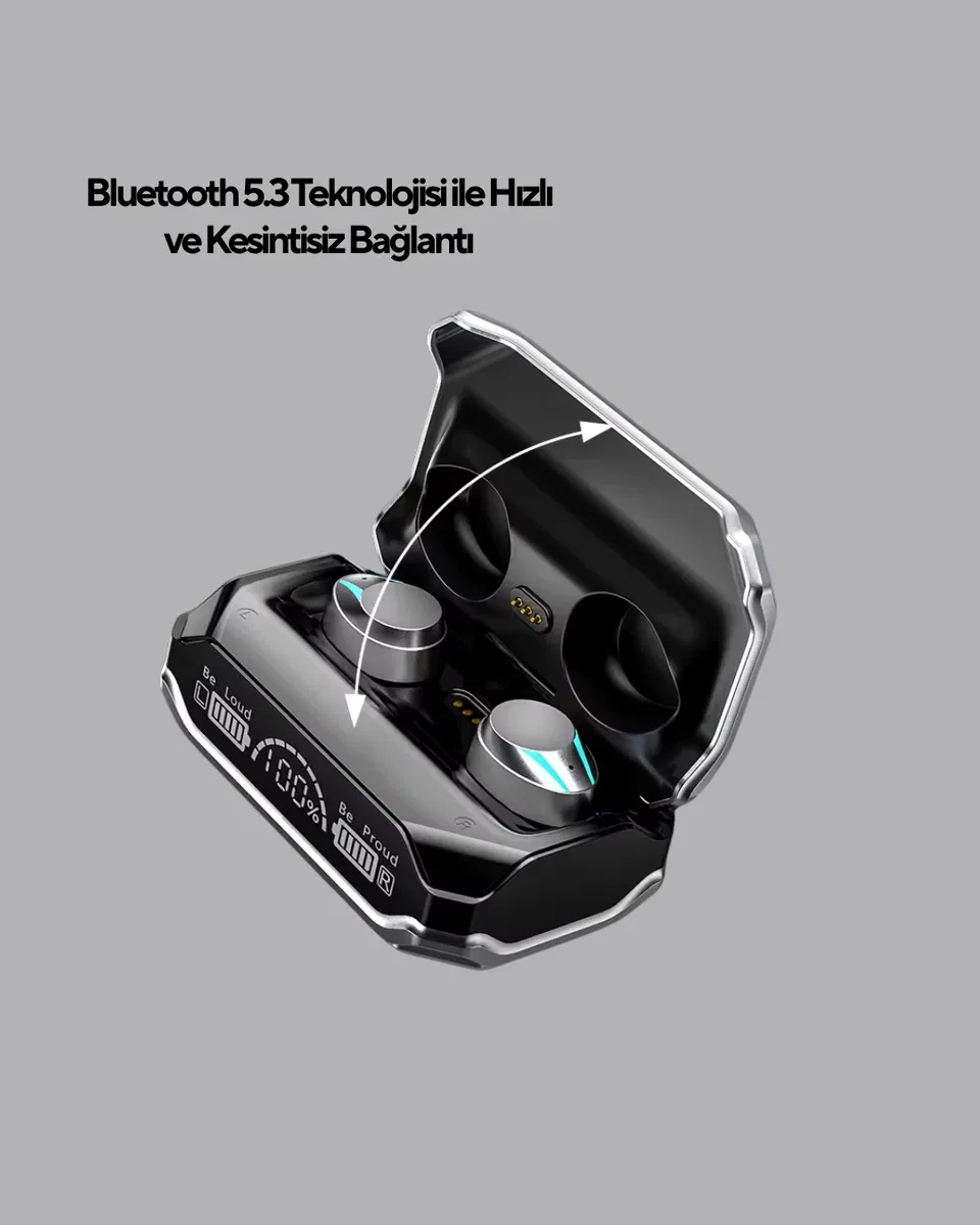 Bluetooth 5. 3 Kablosuz Kulaklık – Hızlı Bağlantı, Düşük Gecikme ve Üstün Ses Kalitesi görsel 5