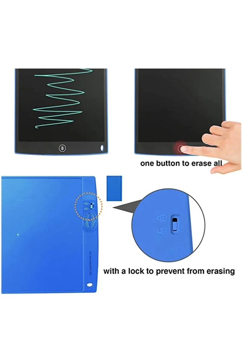 12 Inc Writing Lcd Grafik Dijital Kalemli Çizim Tableti Yazı Tahta Not Yazma Eğitim Tableti görsel 2