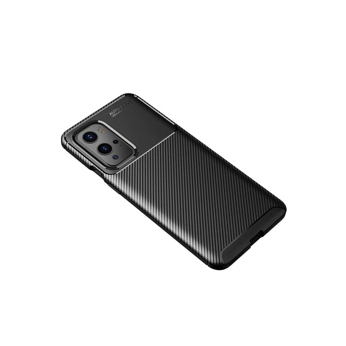One Plus 9 Pro Kılıf Auto Focus Karbon Kapak - Siyah görsel 2