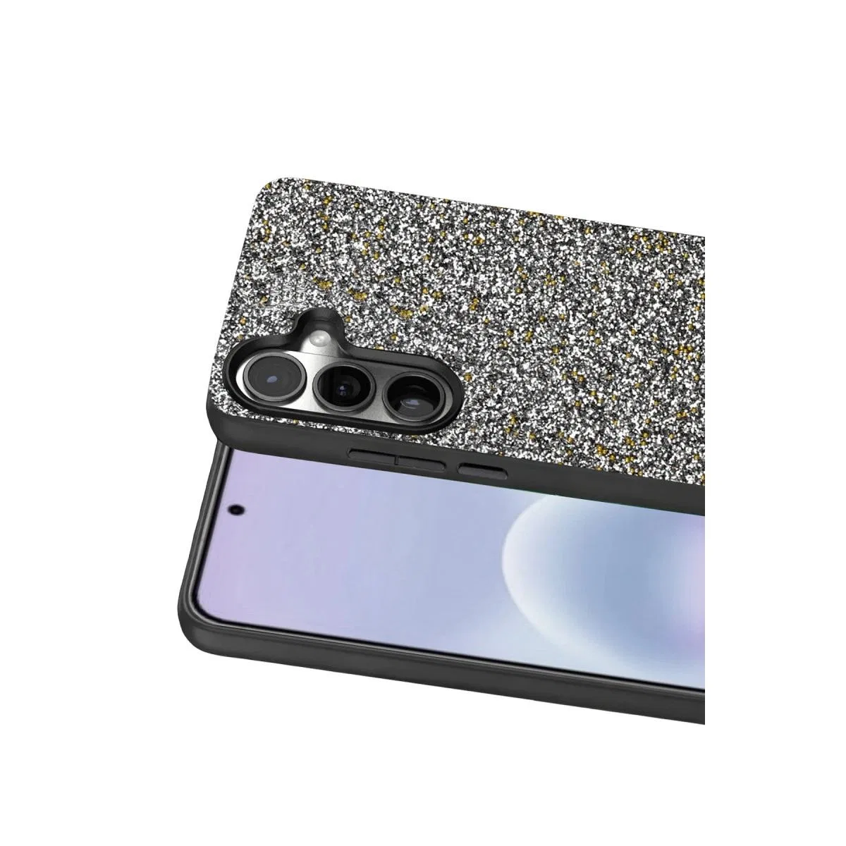 Onegif Samsung Galaxy A57 5g Bright Simli Kapak - Gold görsel 2