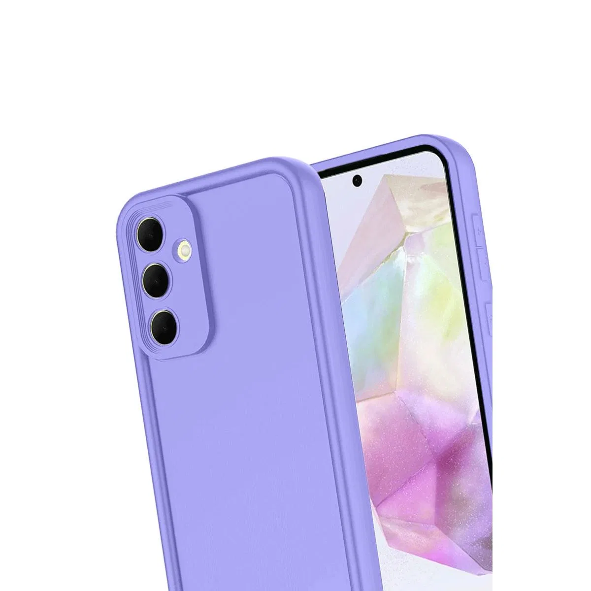 Samsung Galaxy A17 5g Viera Silikon - Lila görsel 3