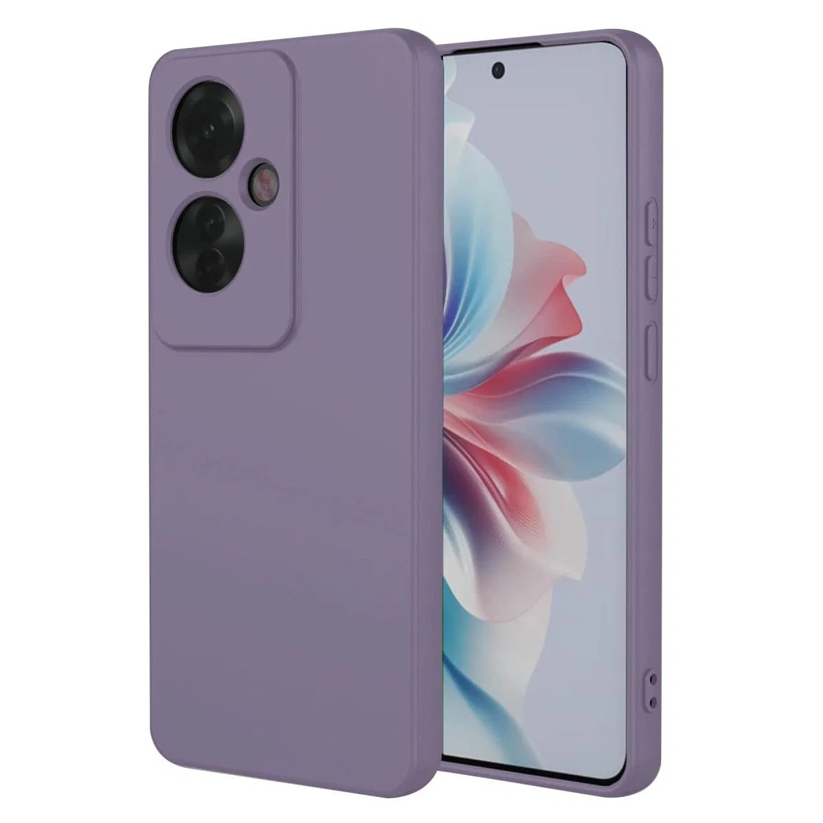 Oppo Reno 11f Kılıf First Silikon - Lila