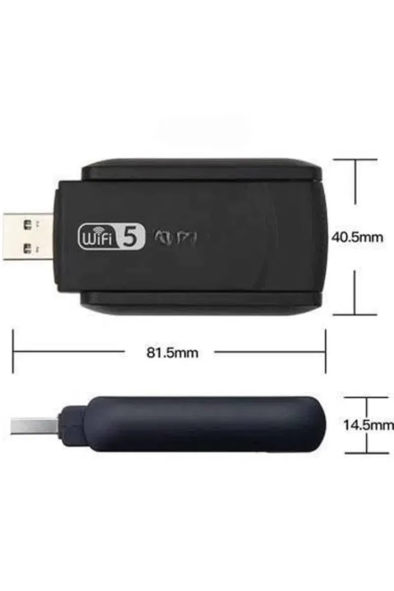 Wifi Alıcı Dual Band Usb 3. 0 Adaptör Kablosuz Windows 7/8/10/11 görsel 5
