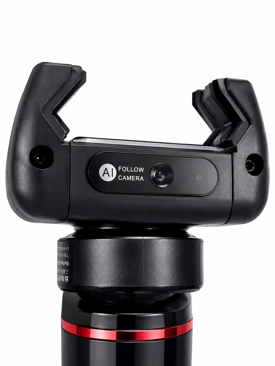 Profesyonel AI Gimbal Selfie Stick Yüz Takipli Telefon Sabitleyici Bluetooth Kumandalı Katlanabilir Tripod görsel 4