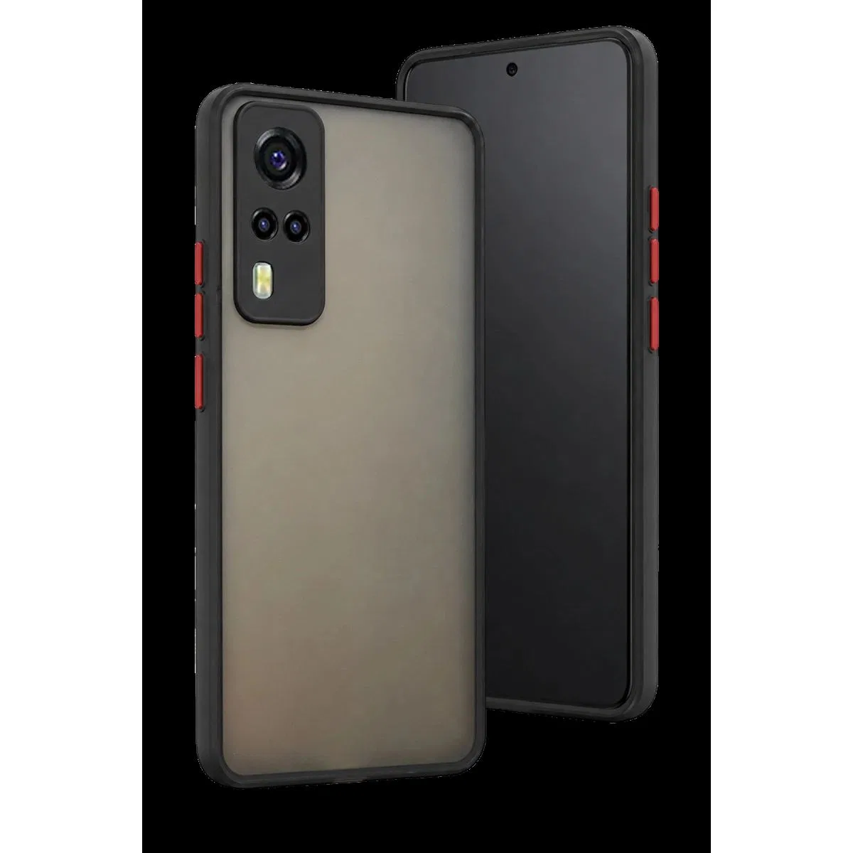 Vivo Y53s Kılıf Montreal Silikon Kapak - Siyah
