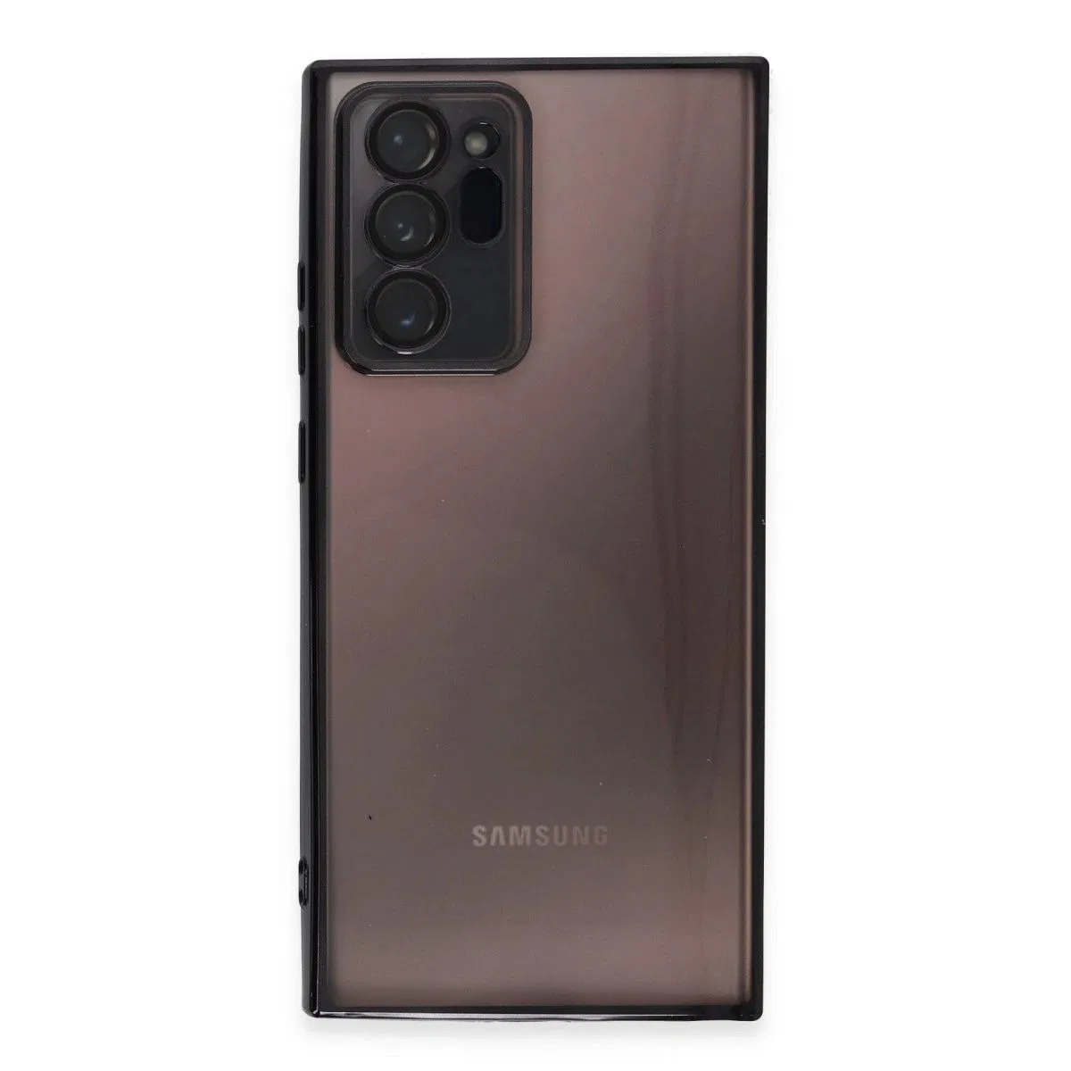 Samsung Galaxy Note 20 Ultra Kılıf Razer Lensli Silikon - Siyah görsel 2