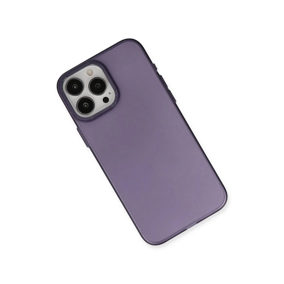 Apple İphone 15 Pro Max Kılıf Modos Metal Kapak - Derin Mor görsel 3