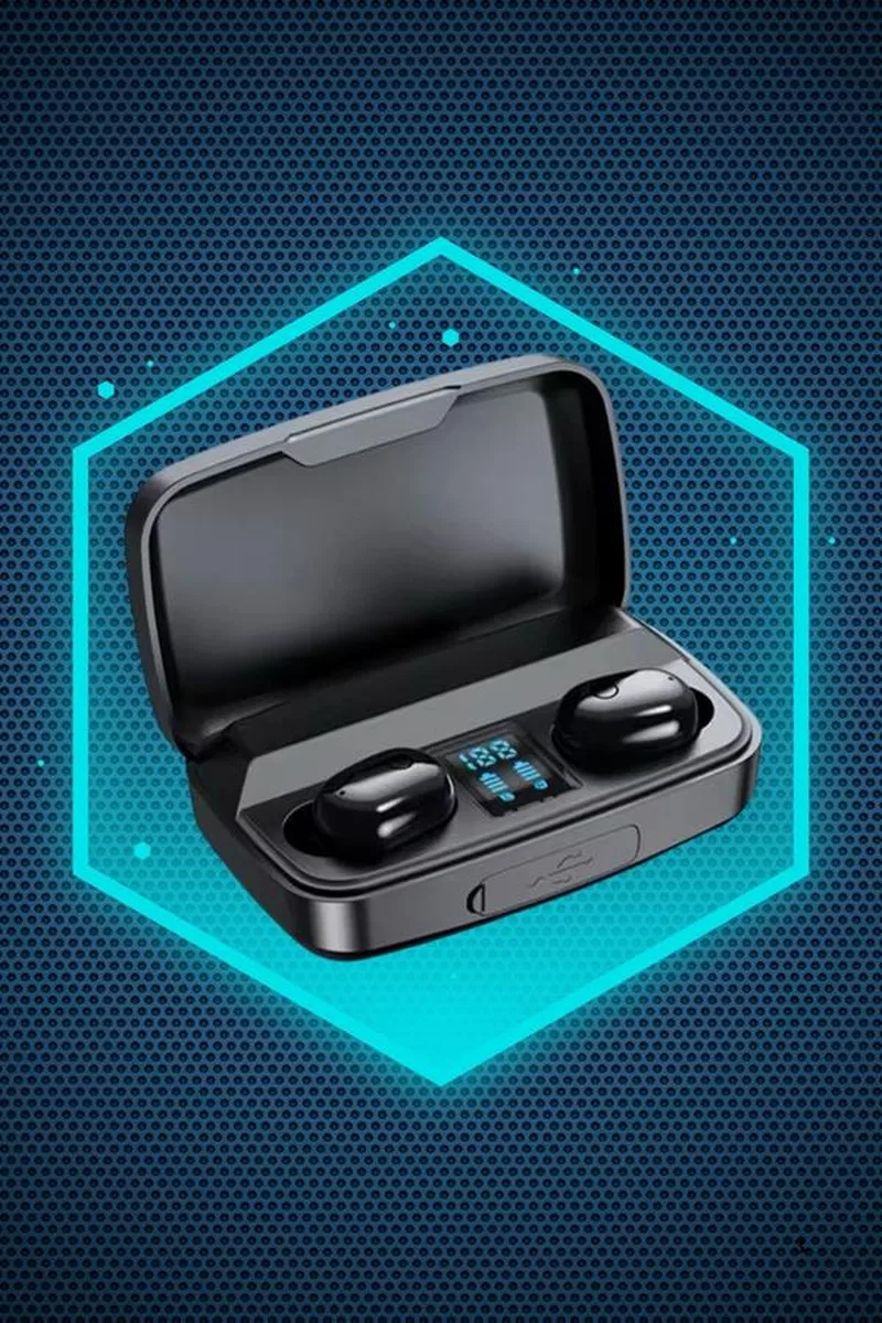 Dijital Göstergeli Bluetooth Kulaklık Kablosuz TWS Stereo Bluetooth 5. 0 görsel 3