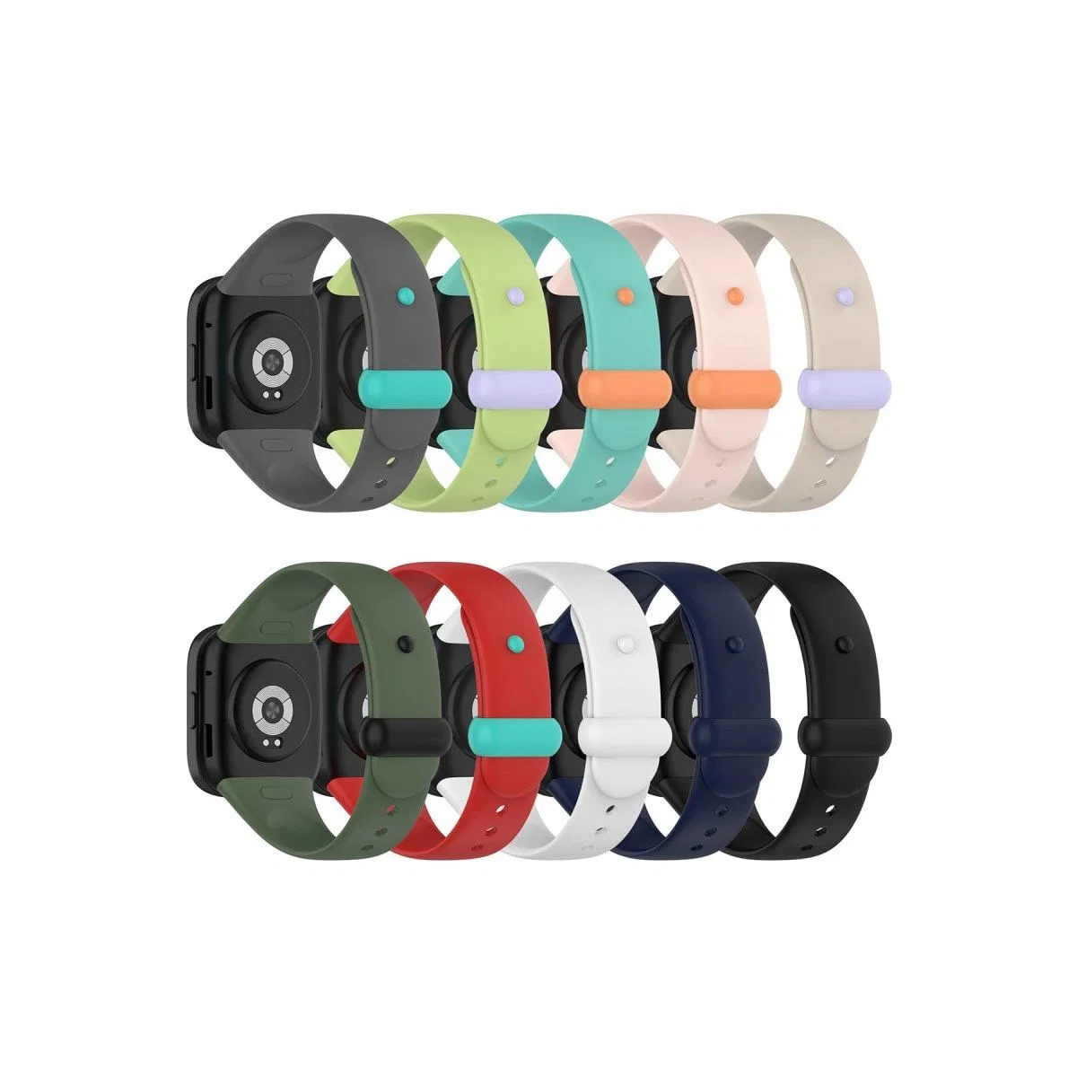 Xiaomi Redmi Watch 3 Origin Silikon Kordon (saat Değildir) - Pudra görsel 4