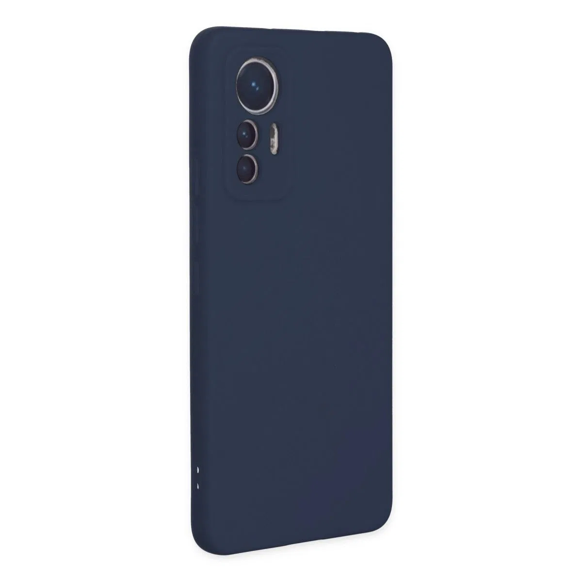 Xiaomi Mi 12 Lite Kılıf Nano İçi Kadife Silikon - Lacivert görsel 2