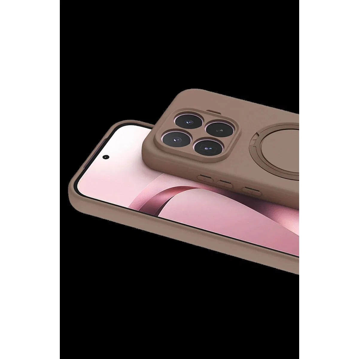 Newface Xiaomi Mi 17t Regal Magsafe Standlı Kapak - Çöl Titanyum görsel 2