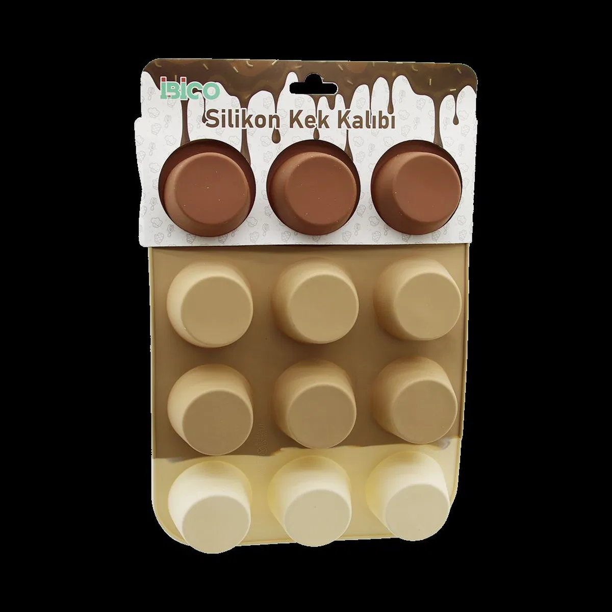 Silikon Muffin Kek Kalıbı Askılı görsel 2