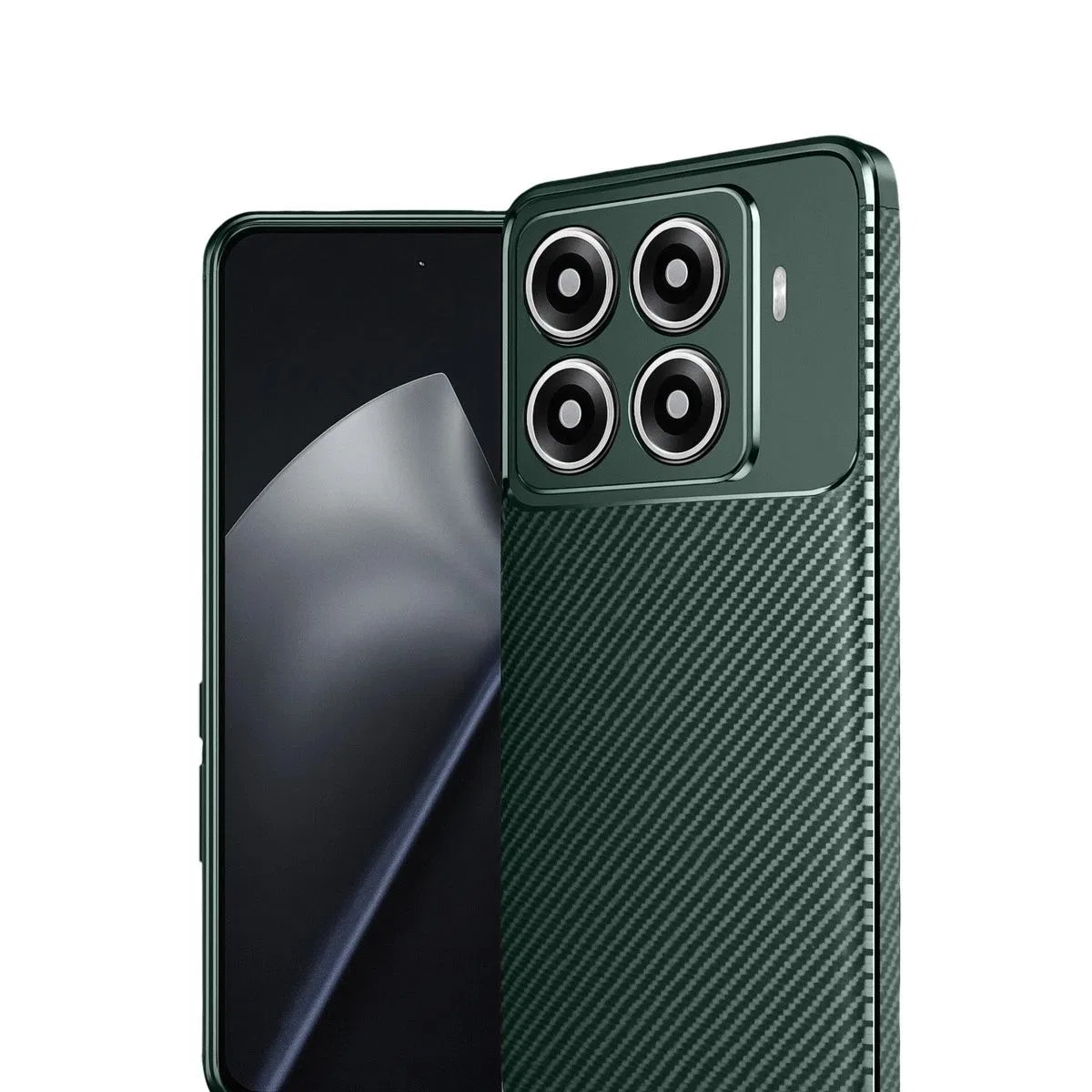 Xiaomi Mi 15t Pro Auto Focus Karbon Kapak - Koyu Yeşil görsel 2