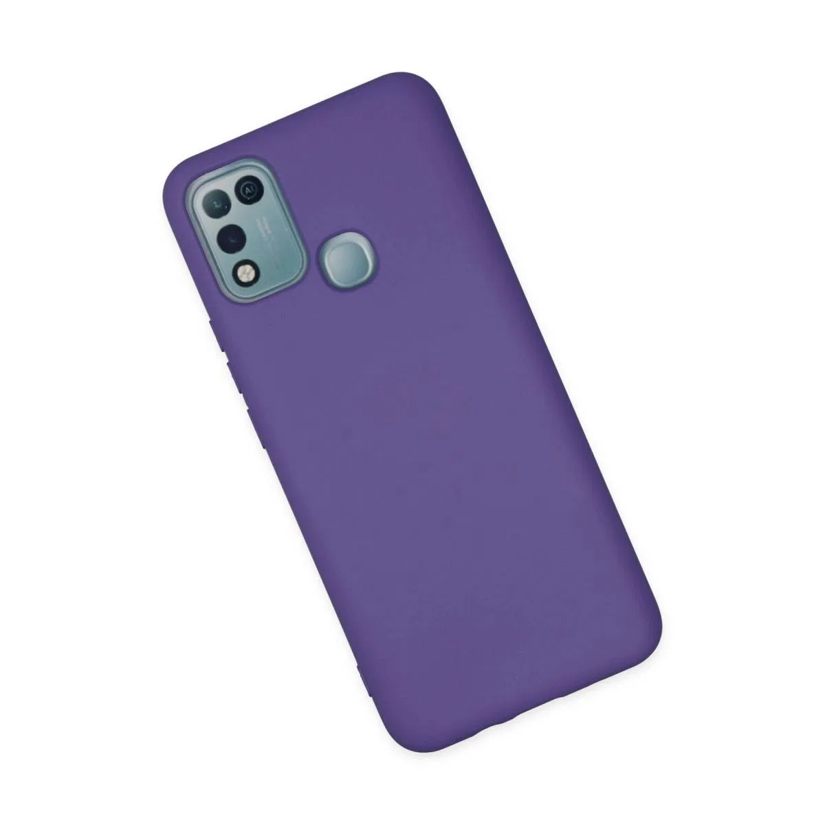 İnfinix Hot 10 Play Kılıf Nano İçi Kadife Silikon - Mor görsel 3