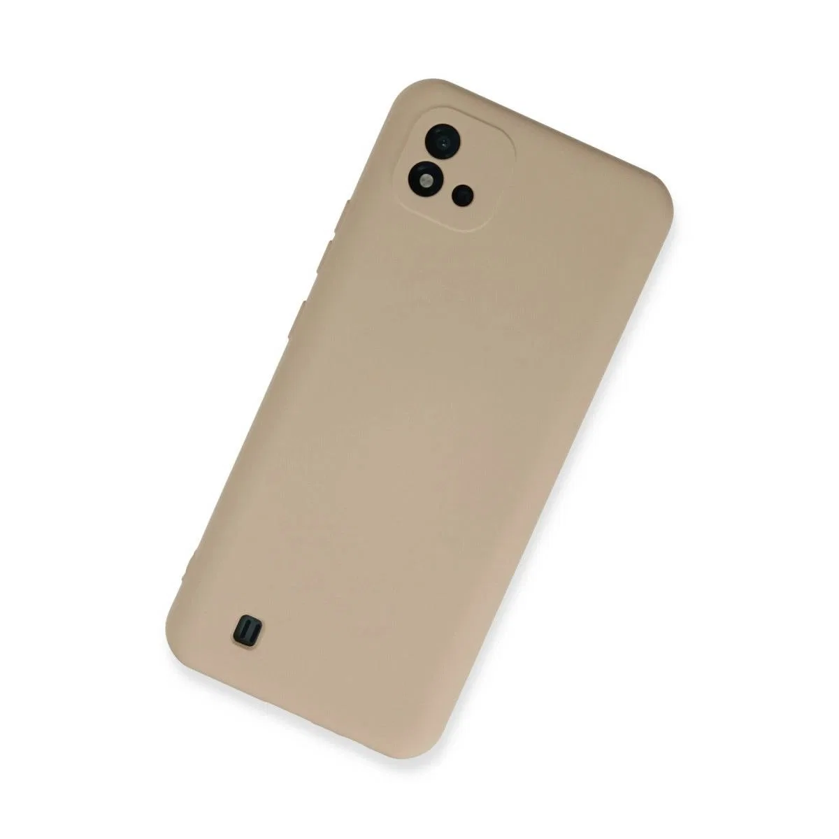 Realme C11 2021 Kılıf Nano İçi Kadife Silikon - Pudra görsel 2