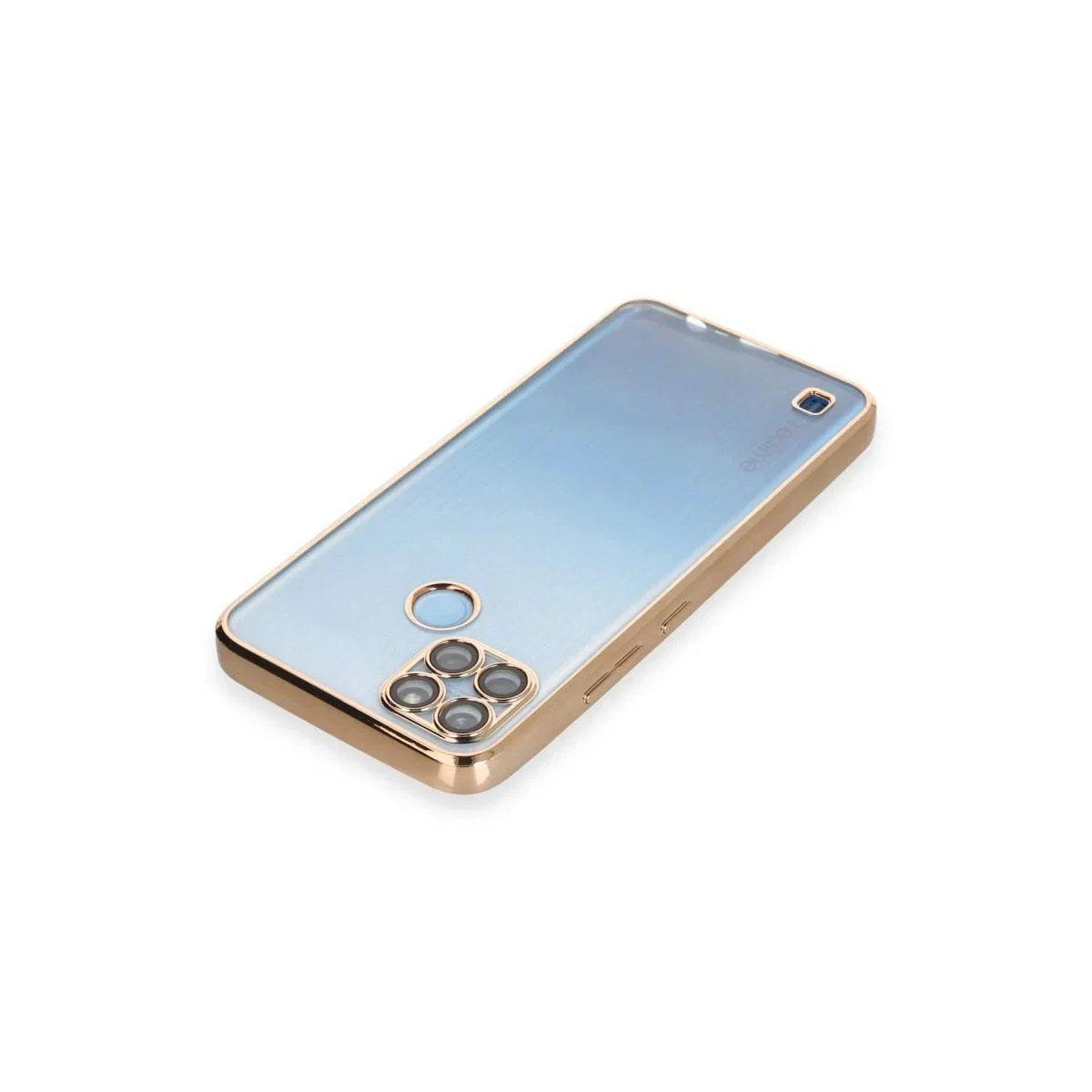 Realme C25y Kılıf Razer Lensli Silikon - Gold görsel 3