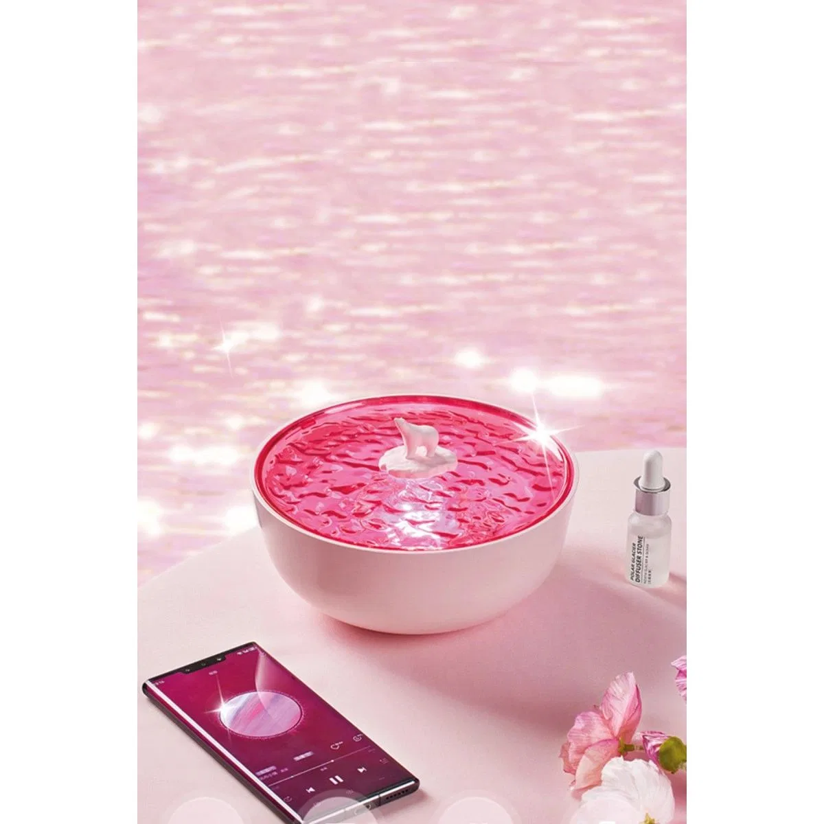 Z5 Arktik Okyanus Temalı Bt Kablosuz Hoparlör - Pembe görsel 3