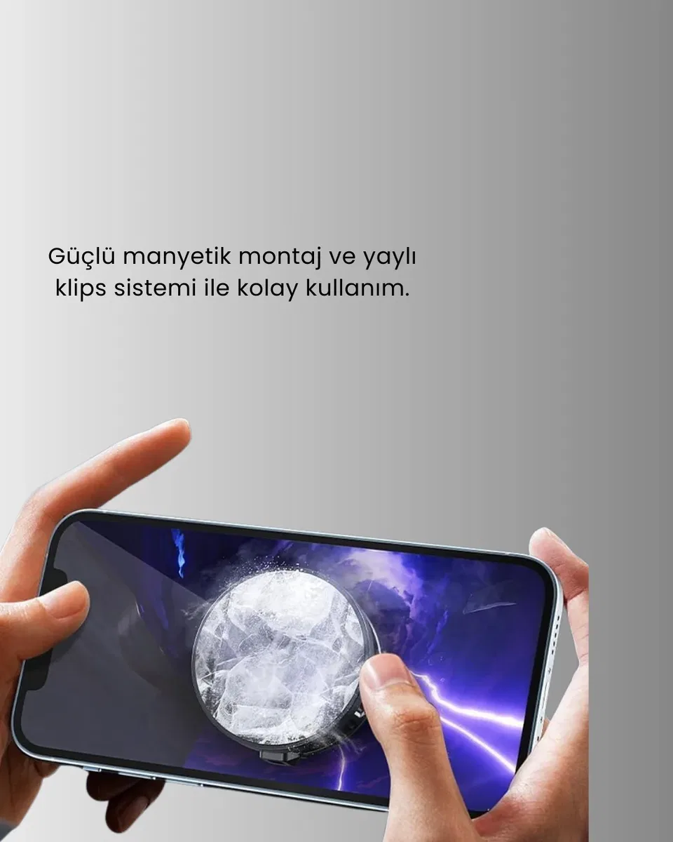 Manyetik Montajlı Kompakt Telefon Soğutucu görsel 3