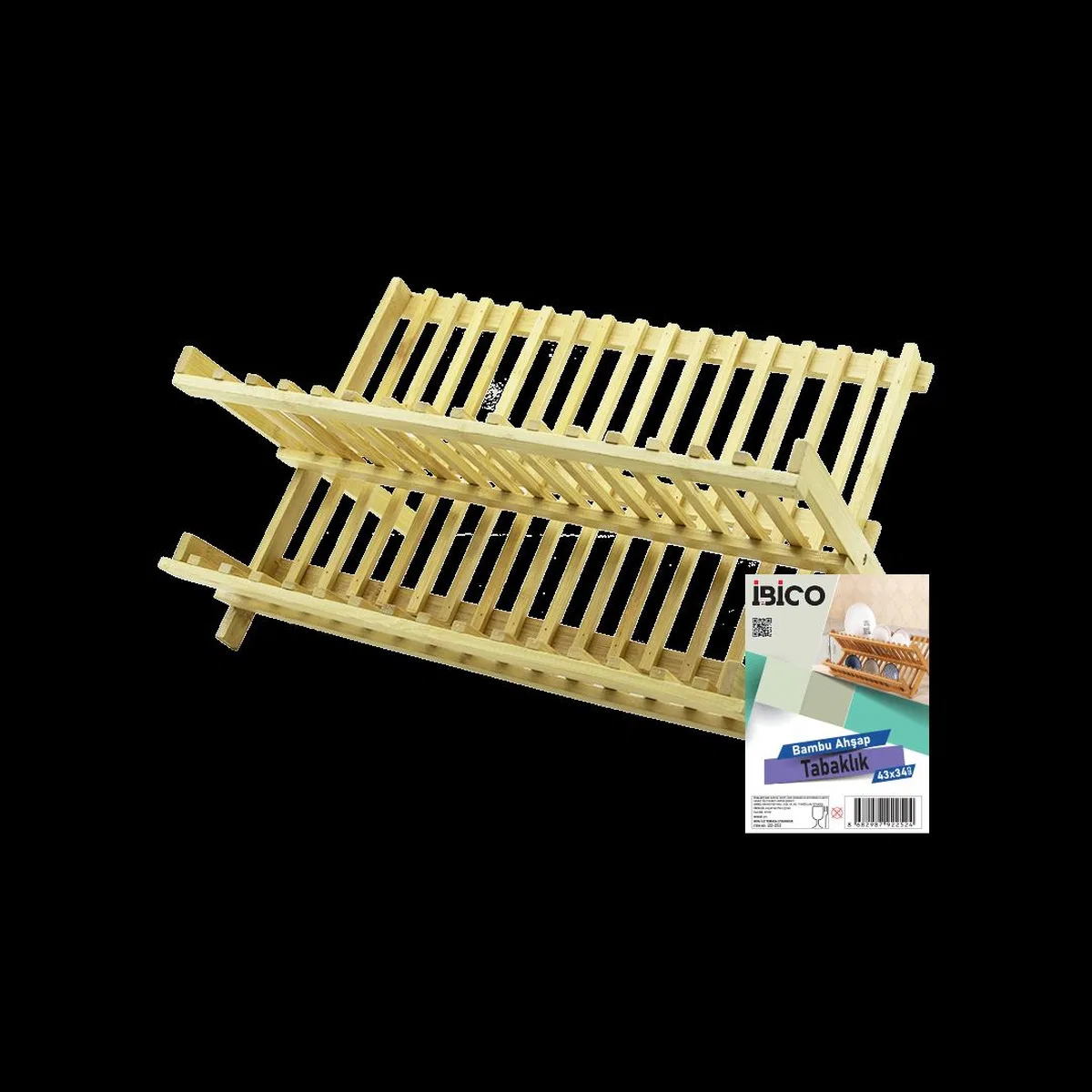 Bambu Tezgah Üstü Bulaşıklık 43x34 cm görsel 2