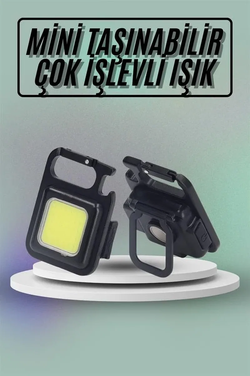 Mıknatıslı Parlak Led Işık 3 Fonksiyonlu Şarj edilebilir Ledli Mini Taşınabilir görsel 2